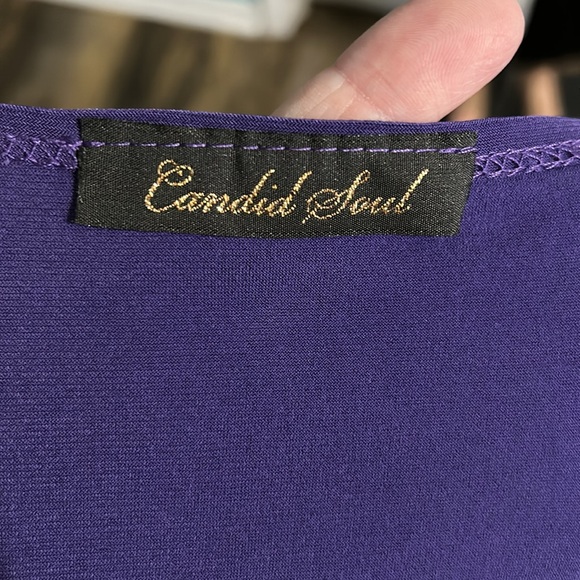 Large purple cowl neck top. - Picture 6 of 6